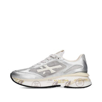 Sneakers in tessuto pelle ed ecopelle 