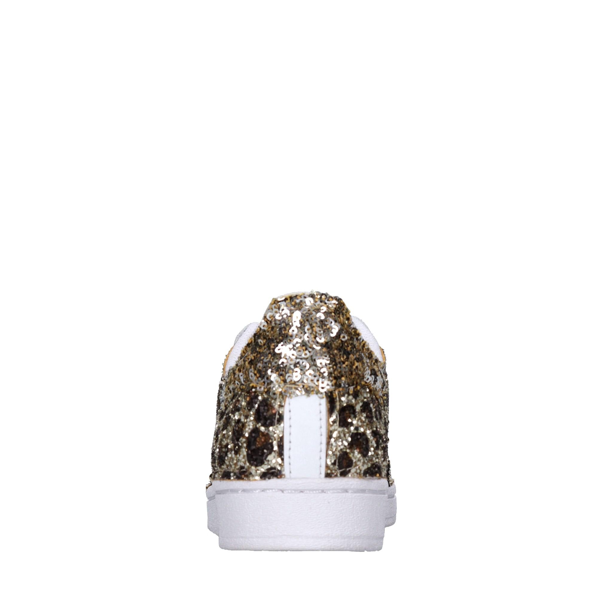 Sneakers in pelle paillettes e glitter 