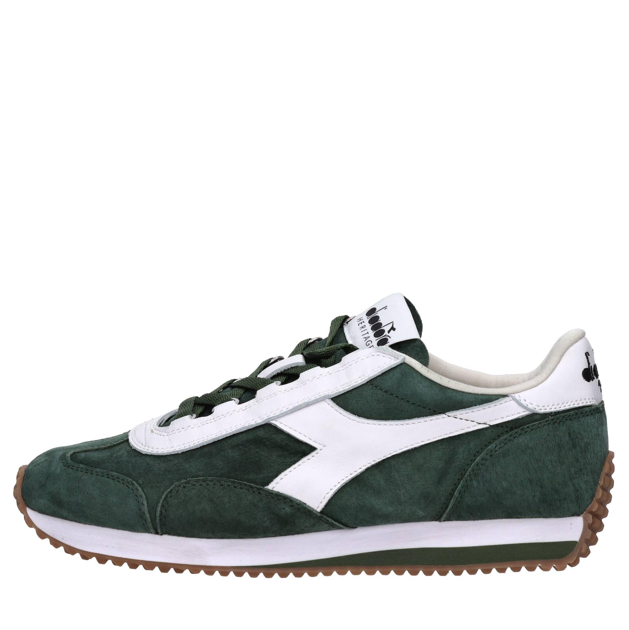 Sneakers modello HERITAGE in tessuto e pelle scamosciata 