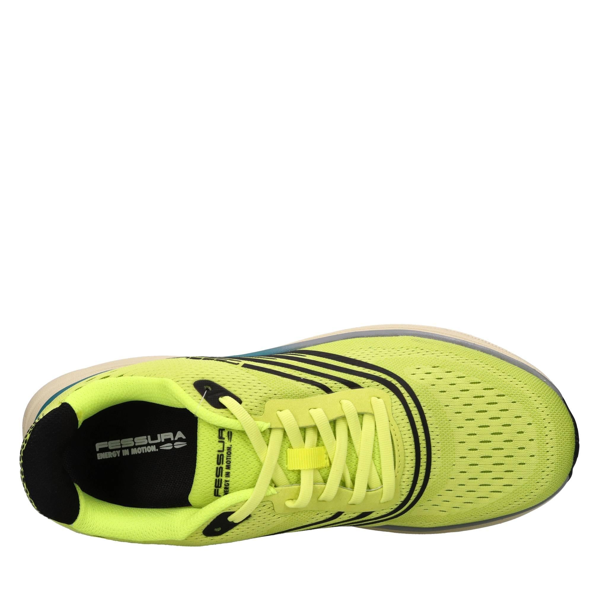 Sneakers in ecopelle e tessuto 
