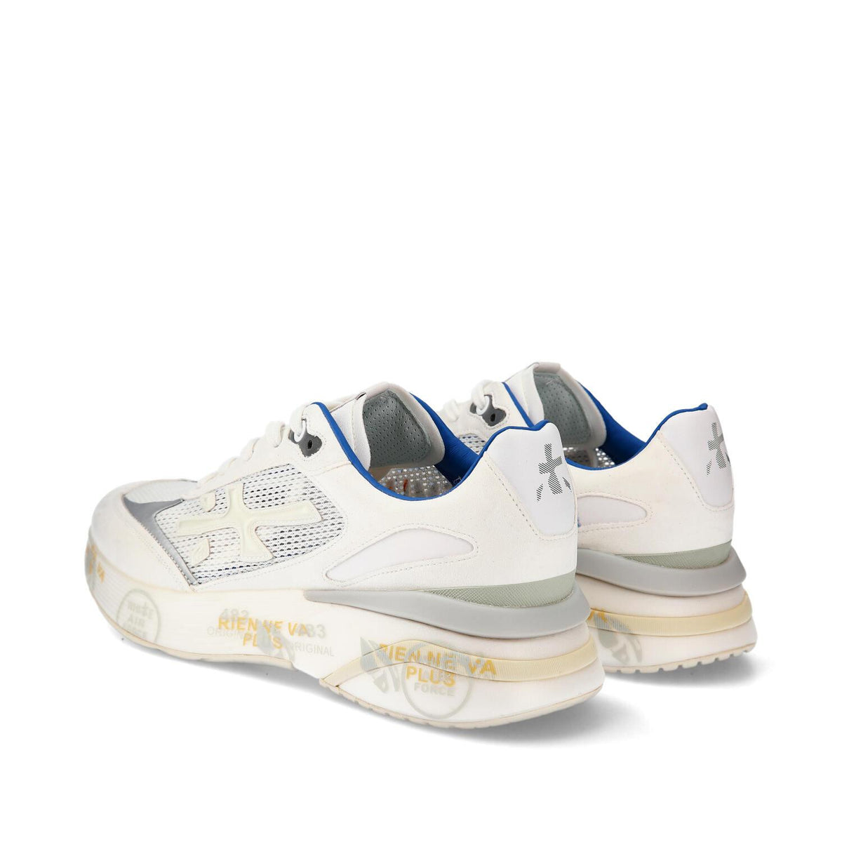 Sneakers in camoscio ecopelle e tessuto 