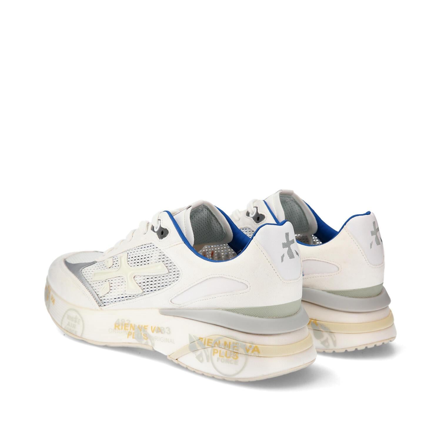 Sneakers in camoscio ecopelle e tessuto 