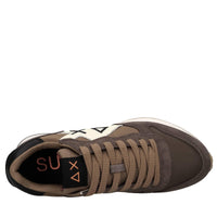 Sneakers Jaki Bicolor in camoscio, tessuto ed ecopelle 
