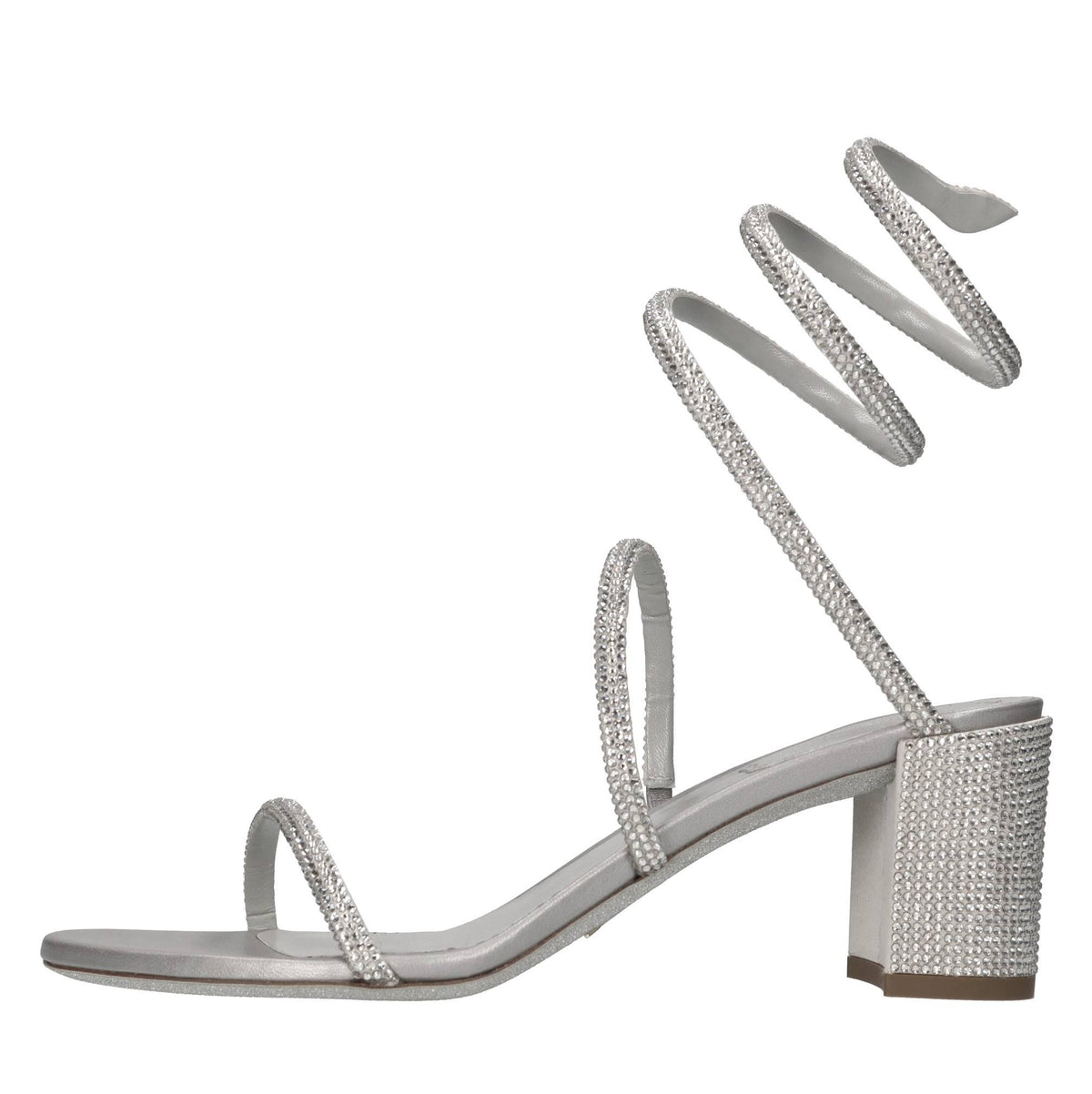 Sandali Cleo in camoscio,raso e strass 