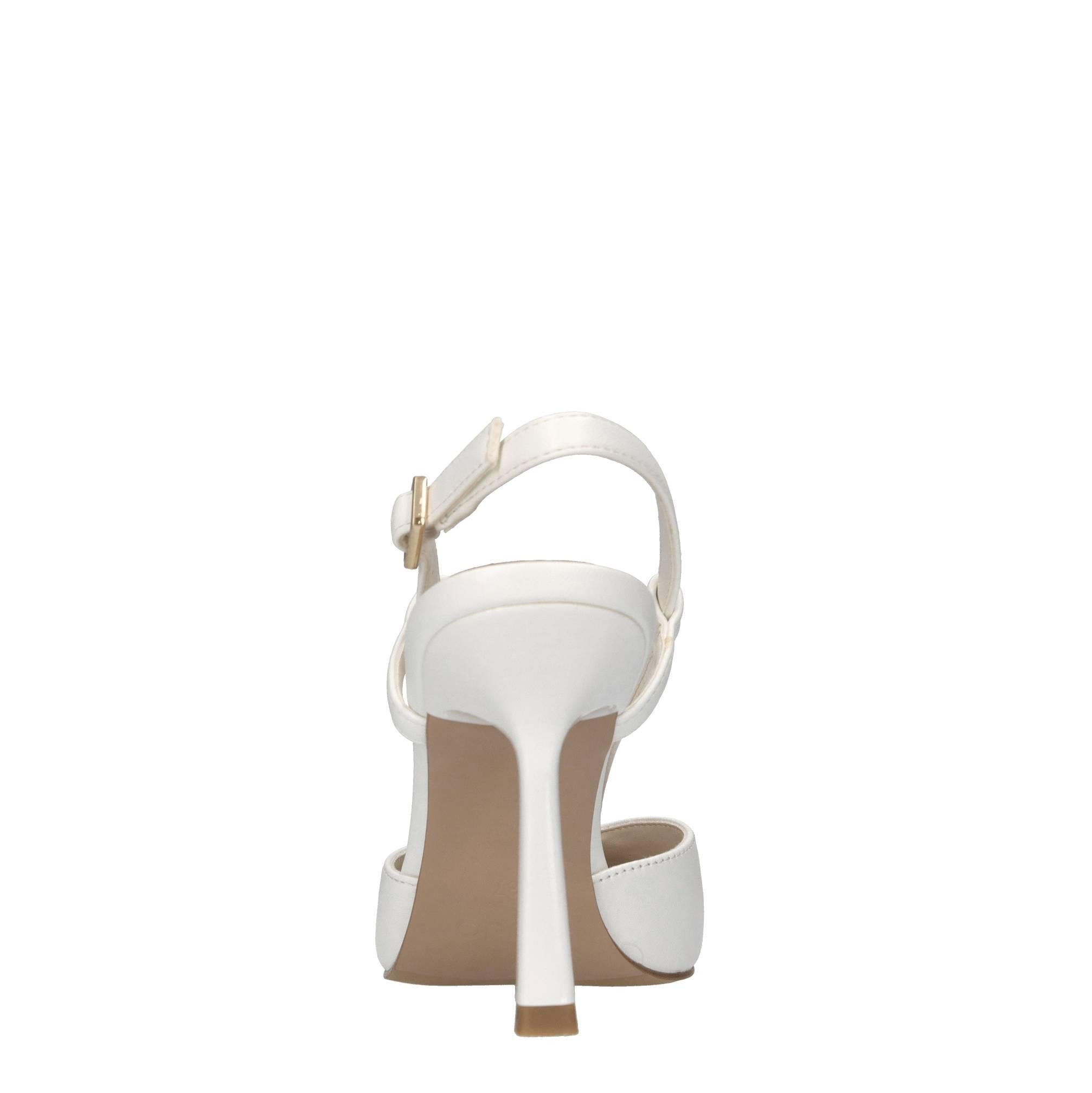 Décolleté slingback in pelle ed ecopelle 