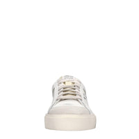 Sneakers in pelle e tessuto 