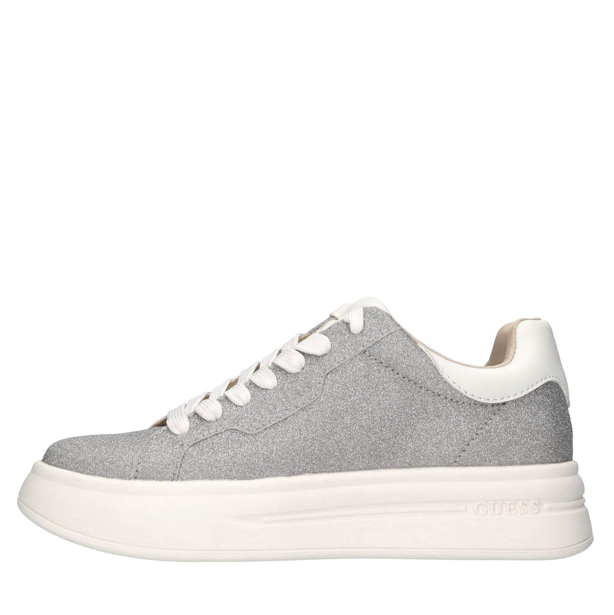 Sneakers in pelle e microglitter 