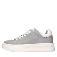 Sneakers in pelle e microglitter 