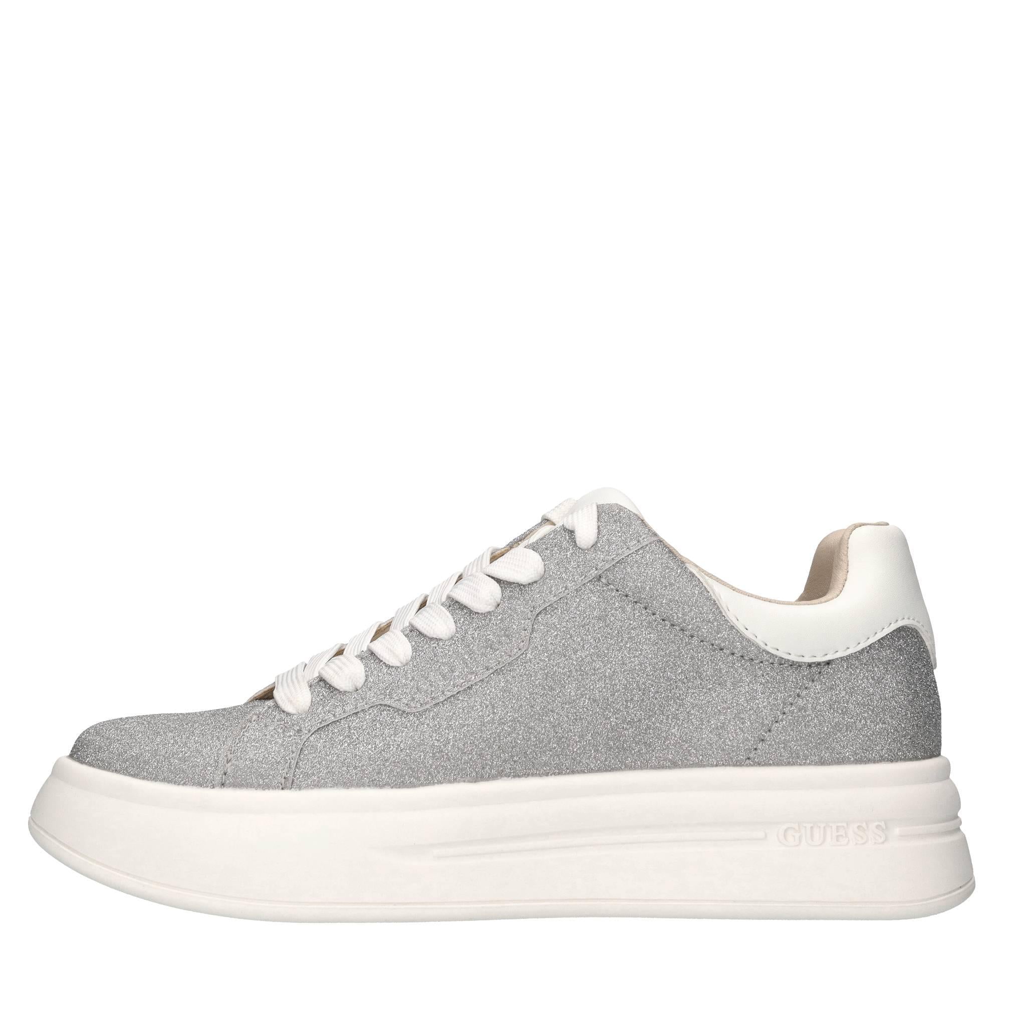 Sneakers in pelle e microglitter 