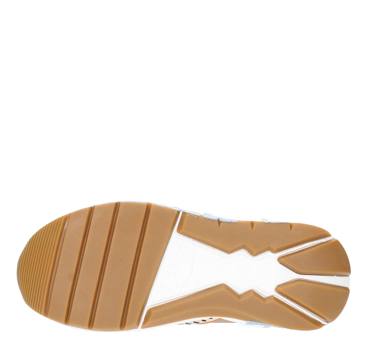 Sneakers in camoscio pelle e tessuto 