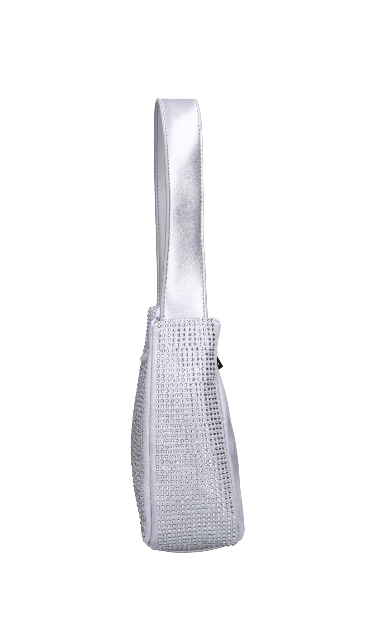 Borsa in tessuto ecopelle e strass 