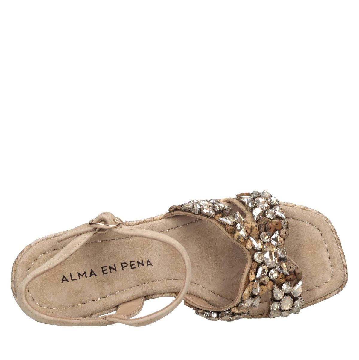 Sandali in pelle strass e pietre 