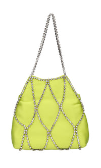 Borsa Kala in raso e strass 