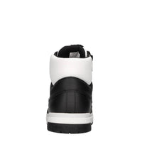 Sneakers in ecopelle e tessuto 