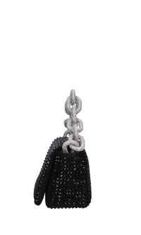 Borsa mini My Dream in raso e strass 