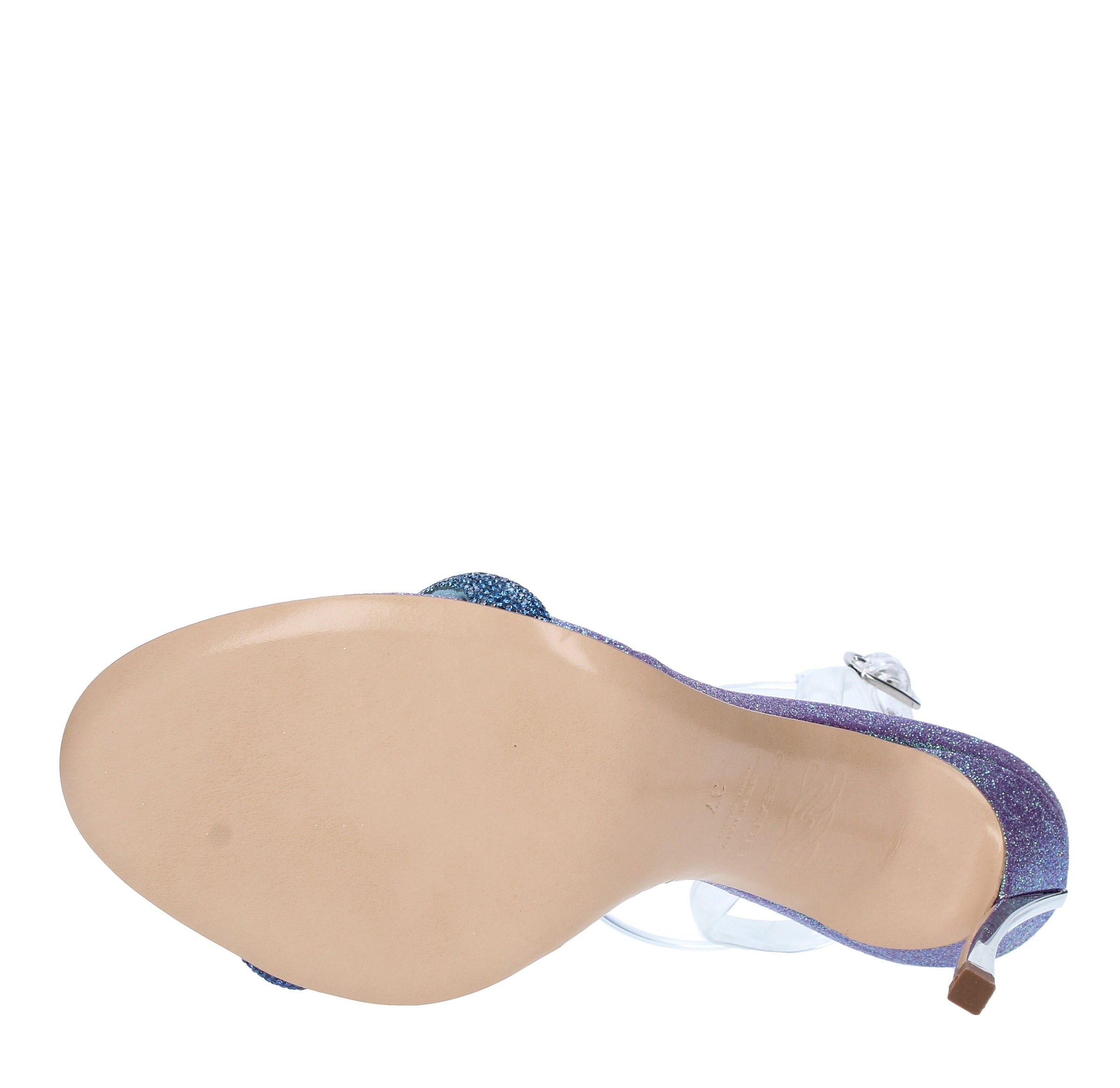 Sandali Blade Hollywood PVC in pelle e micro strass 