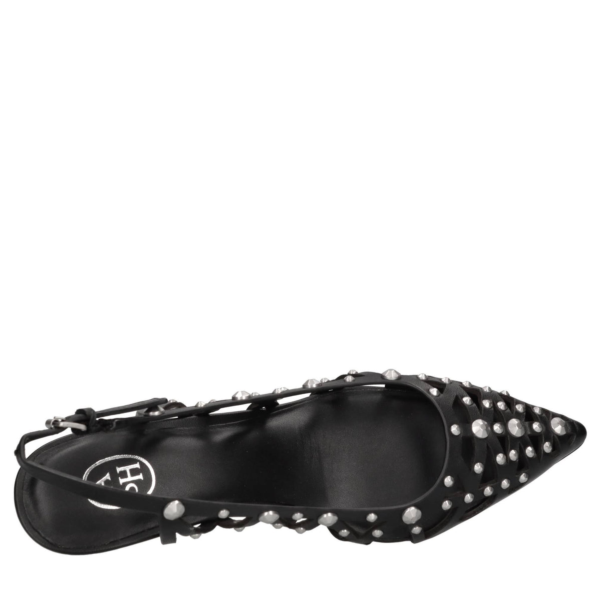 Décolléte slingback  in pelle 