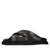 ELENA IACHI Leather mules