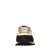 Sneakers in tessuto e camoscio 