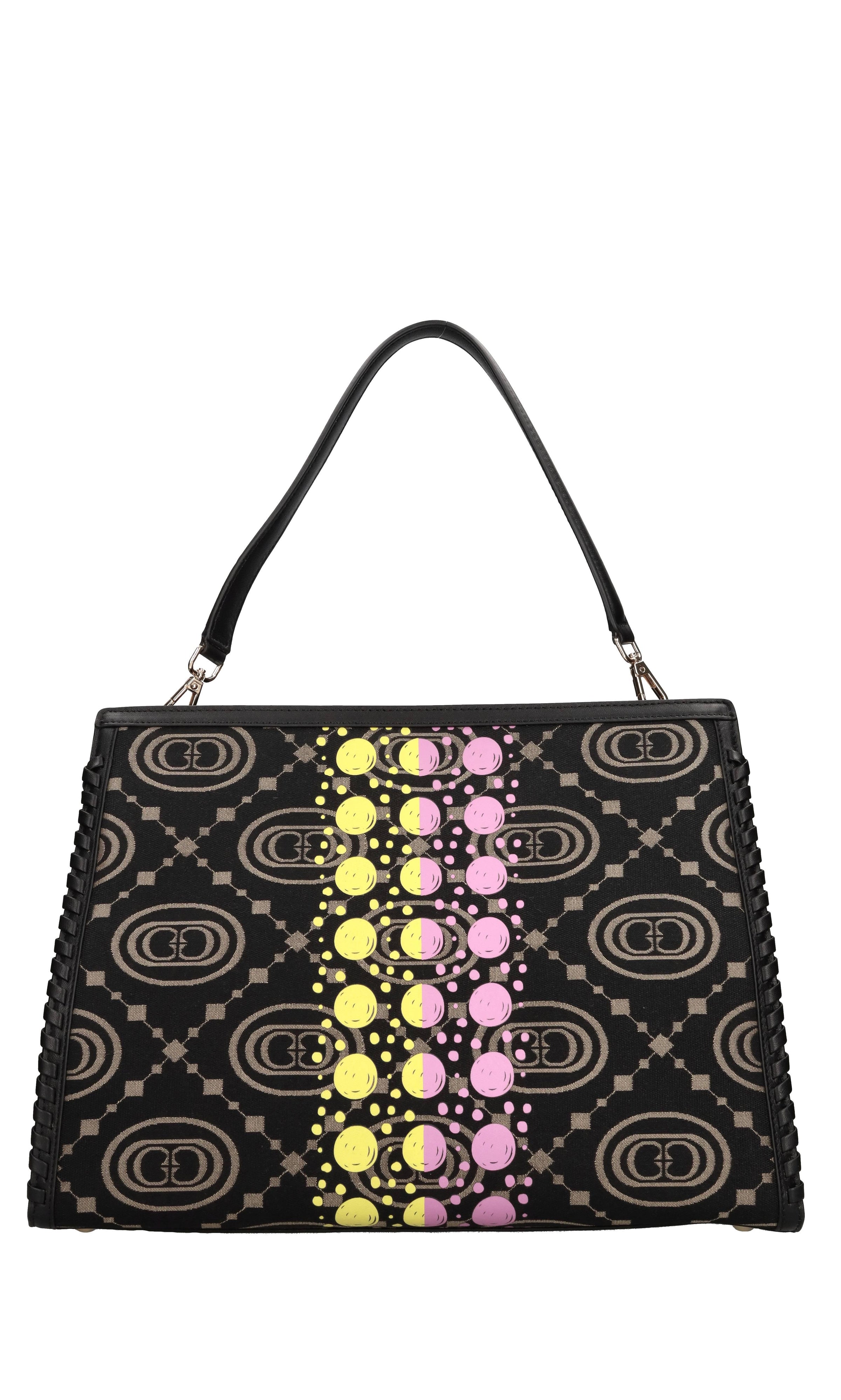 Borsa Monogram in tessuto e pelle 
