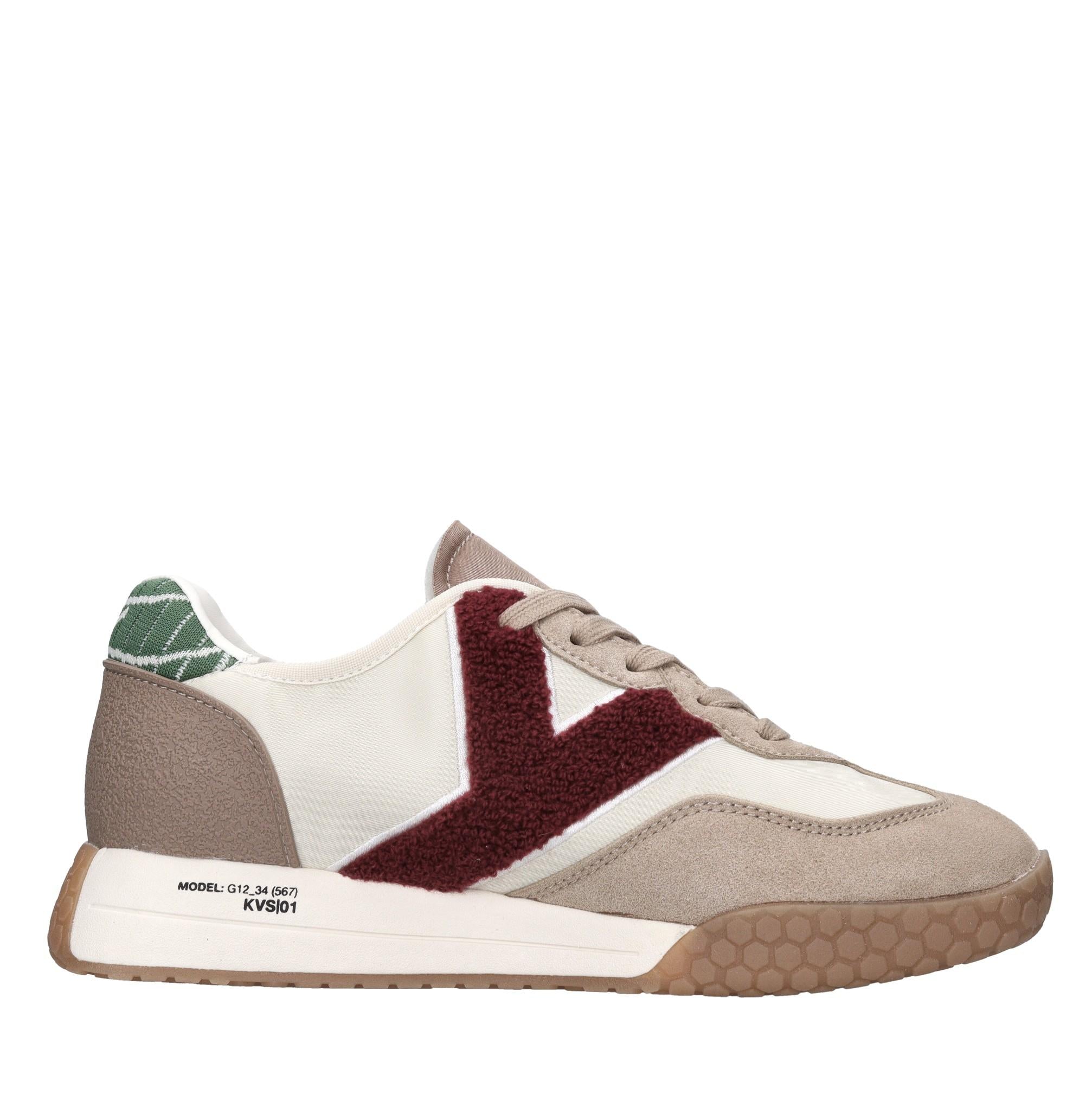 Sneakers in camoscio, tessuto e gomma 
