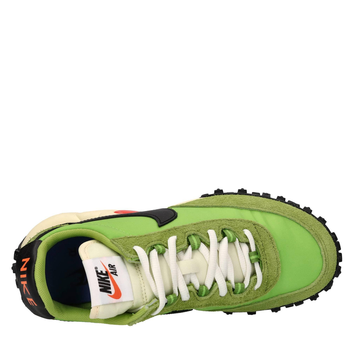 Sneakers in pelle e tessuto 