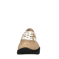 Sneakers in camoscio, tessuto e gomma 
