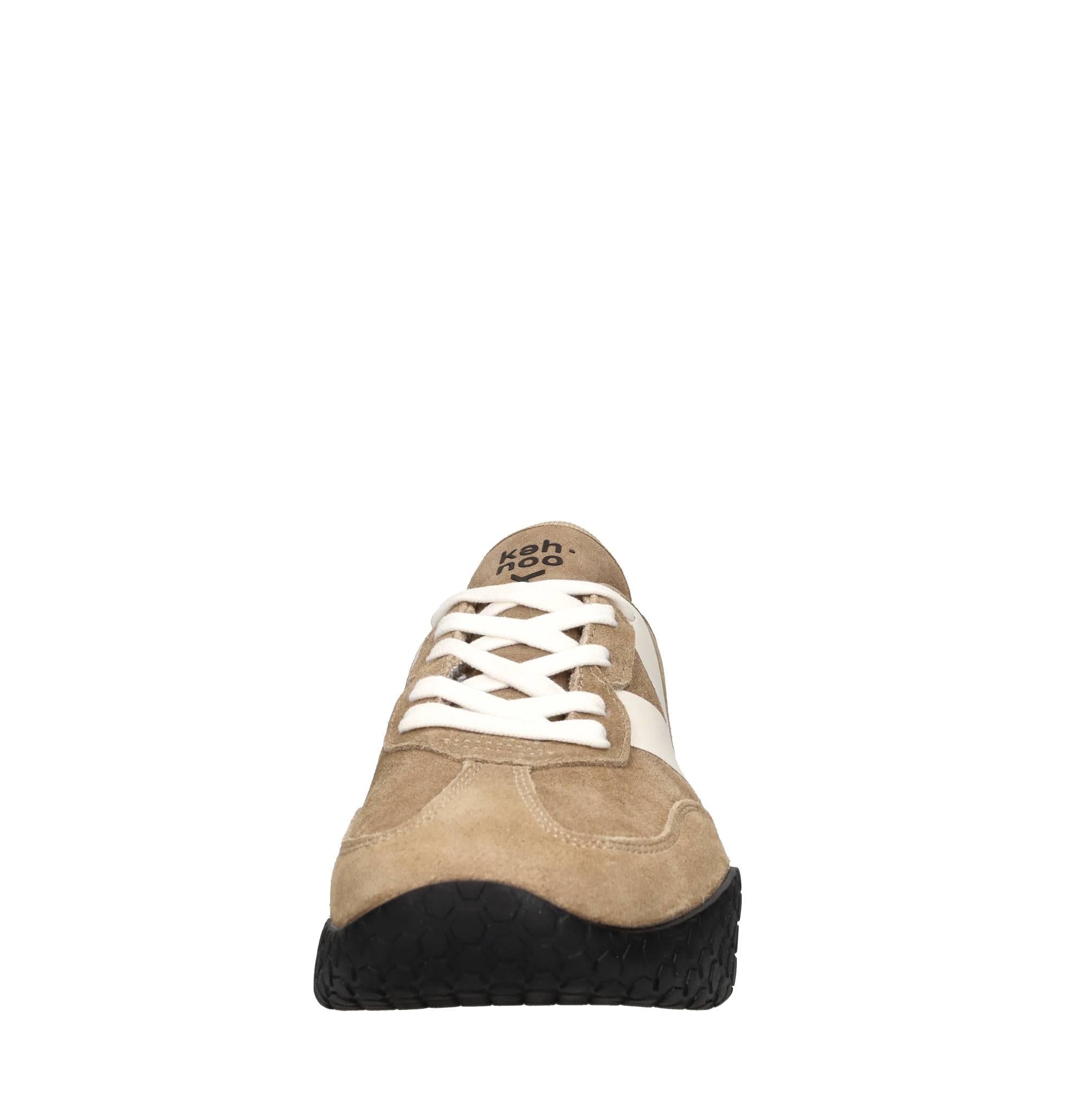 Sneakers in camoscio, tessuto e gomma 