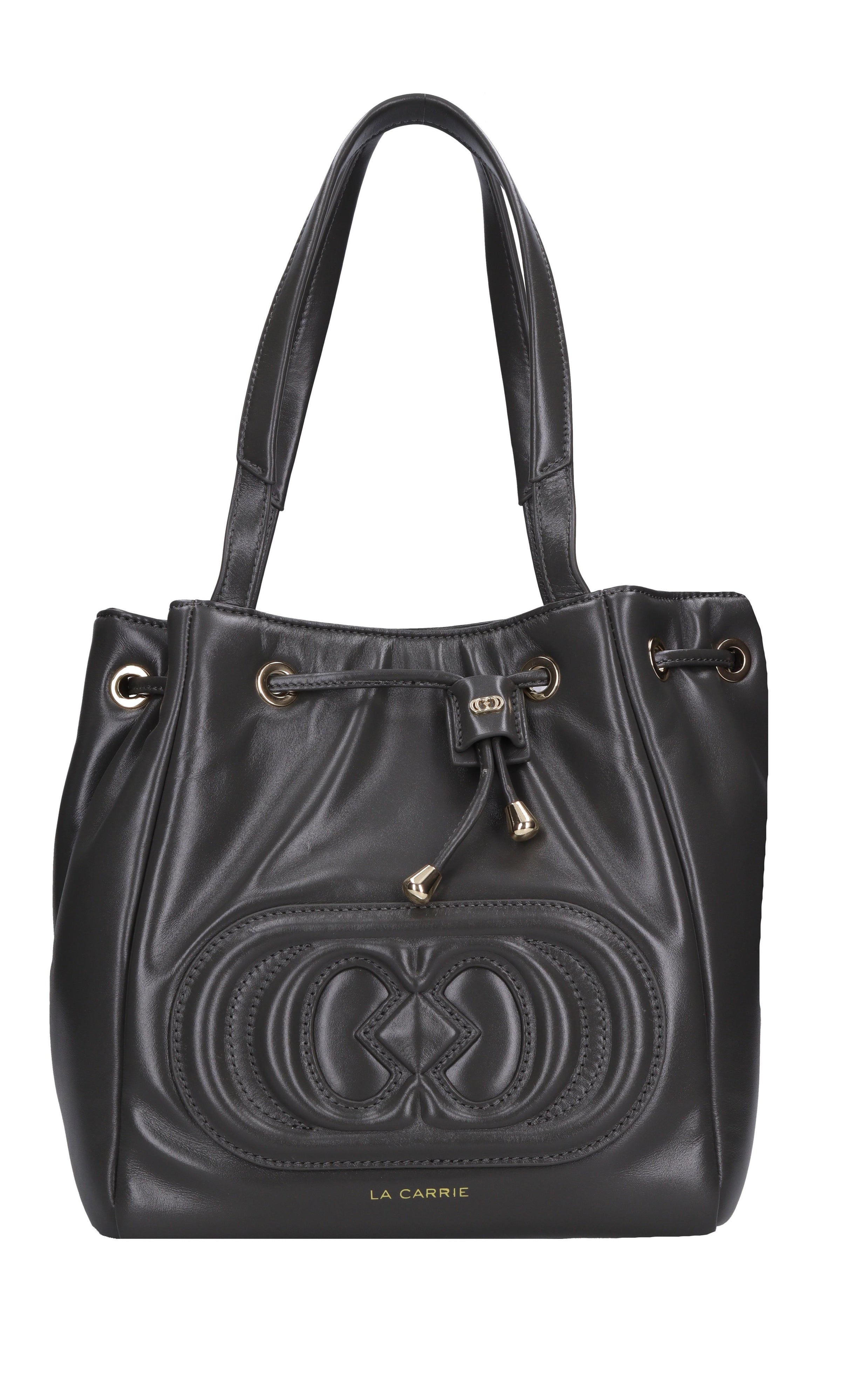 Borsa GIANT LOGO in pelle 