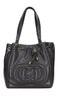 LA CARRIE GIANT LOGO Leather Bag
