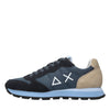 SUN68 Suede and fabric sneakers