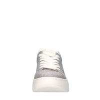 Sneakers in pelle e microglitter 