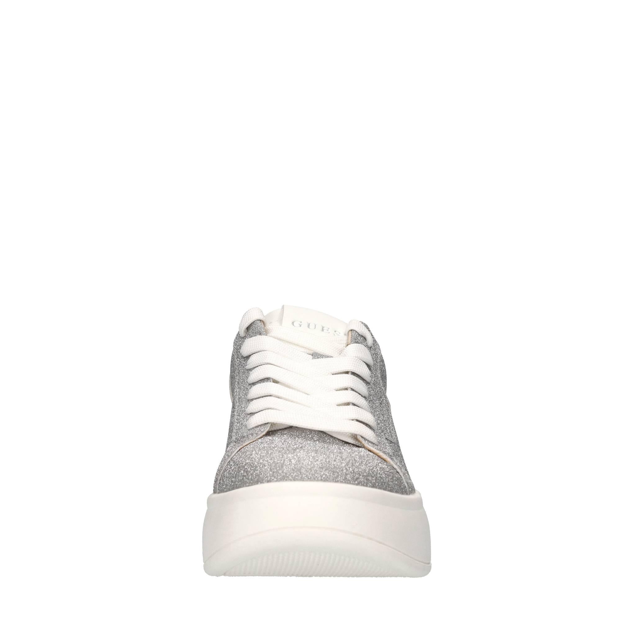 Sneakers in pelle e microglitter 