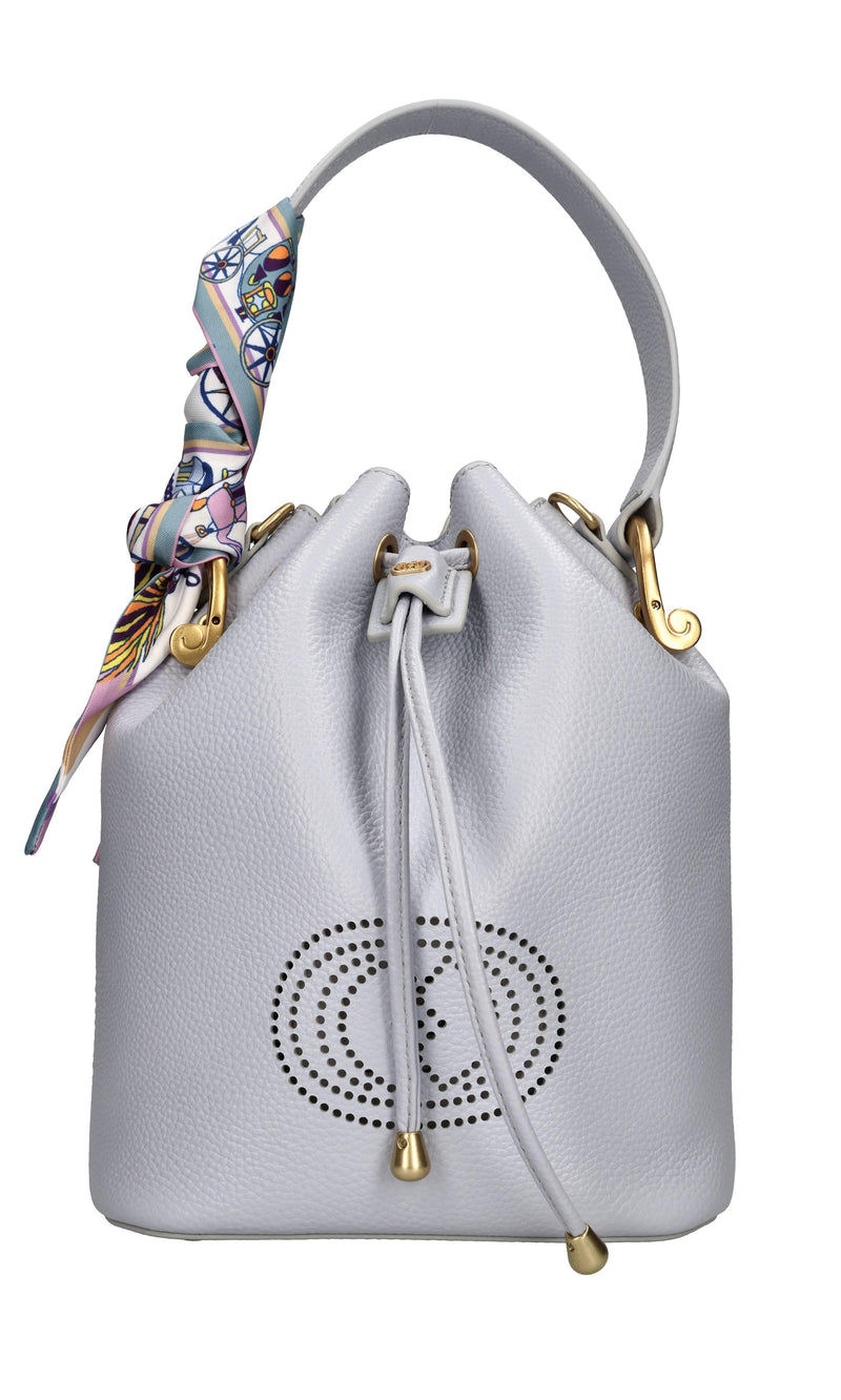 Borsa modello DRILLED in pelle 
