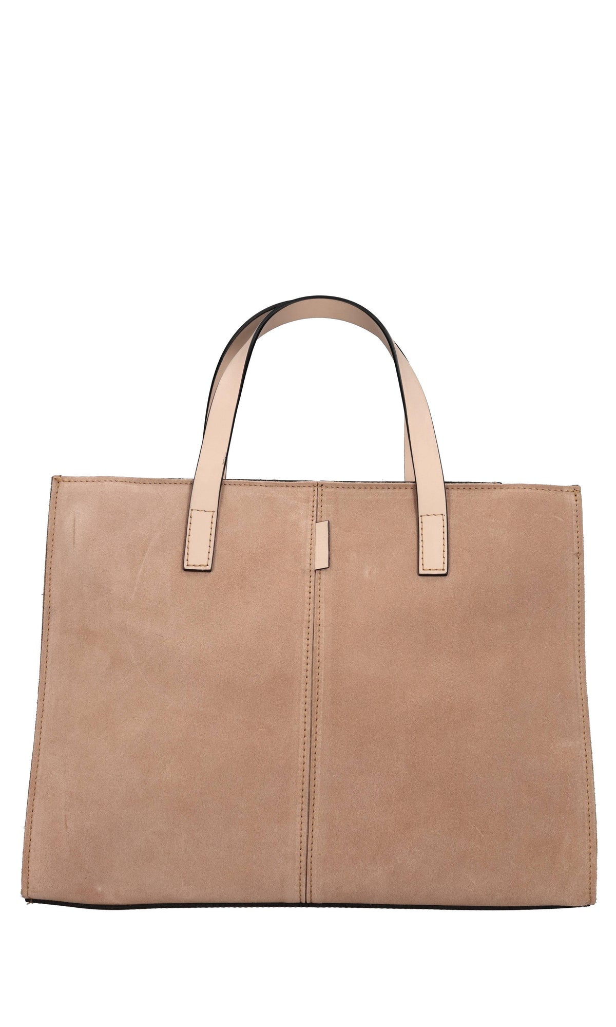 Borsa in camoscio e pelle 
