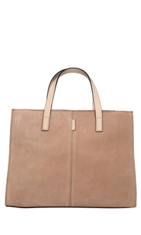 Borsa in camoscio e pelle 