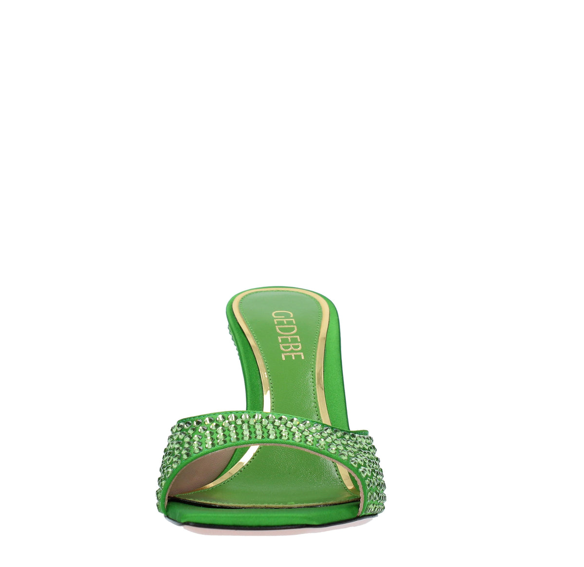Mules modello DITA 95 in raso e strass 
