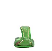 Mules modello DITA 95 in raso e strass 