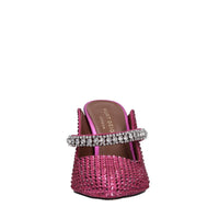 Sabot in raso e strass 