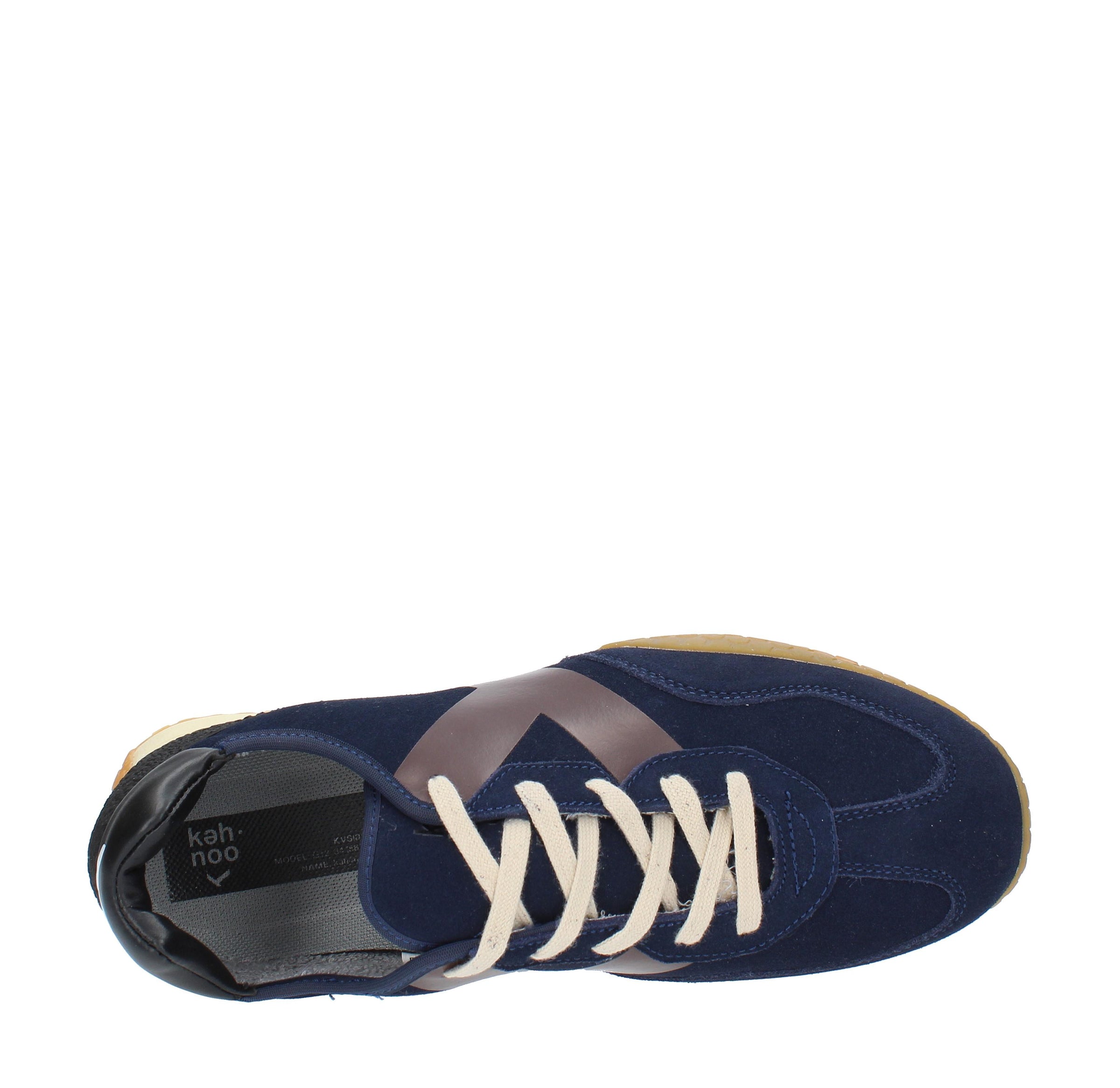 Sneakers in camoscio, tessuto e gomma 