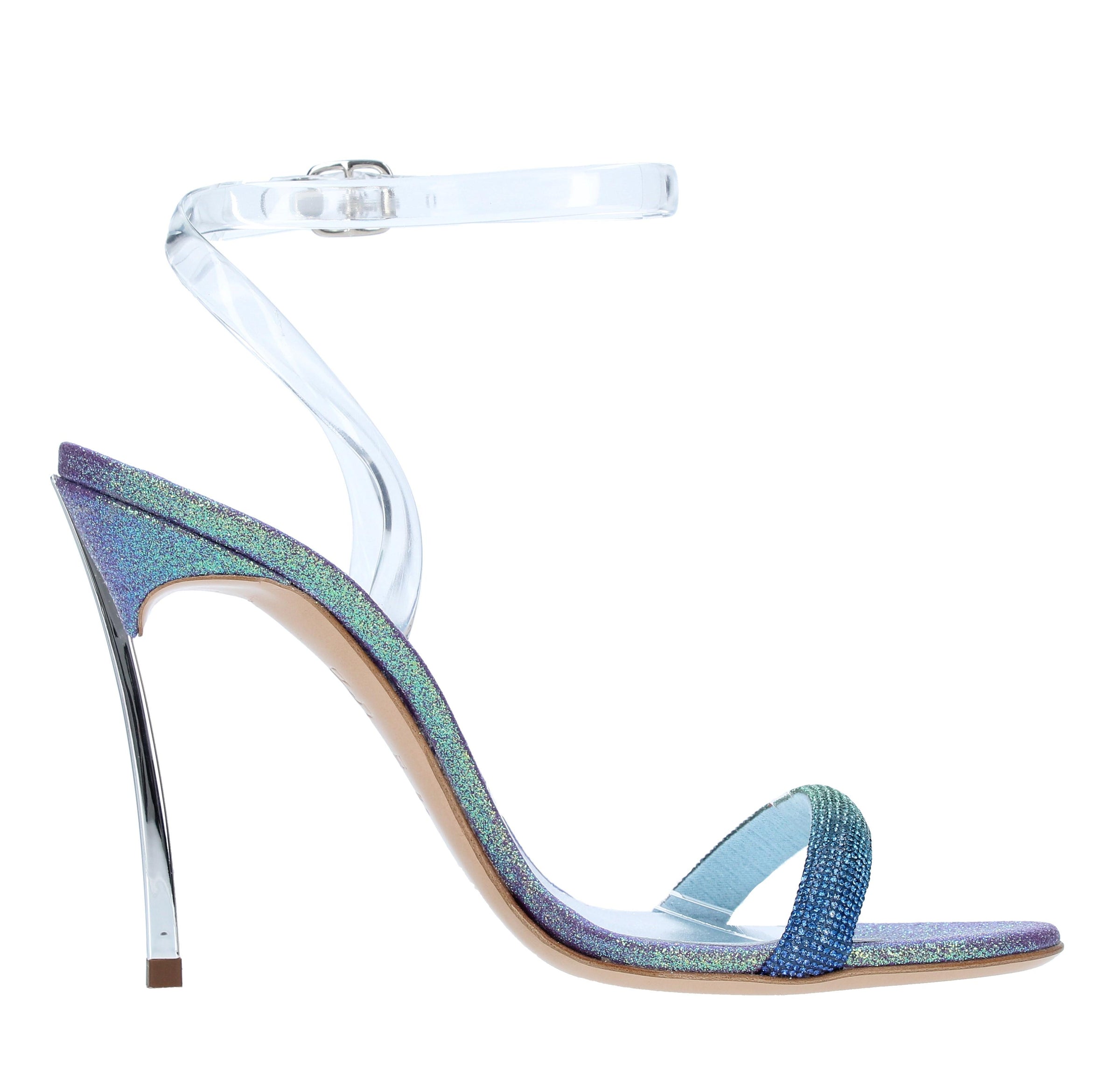 Sandali Blade Hollywood PVC in pelle e micro strass 