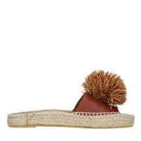 Mules modello FUJI in pelle e rafia 