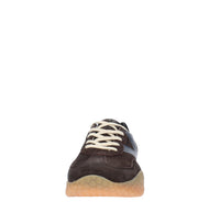 Sneakers in camoscio, tessuto e gomma 