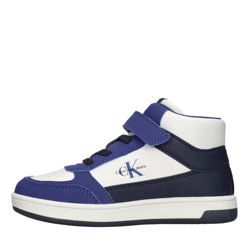 Sneakers in ecopelle e tessuto 