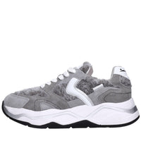 Sneakers in camoscio pelle e tessuto 