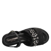 Sandali in pelle e rafia 