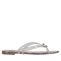 Sandali flat Jelly Glitter in PVC e Swarovski 