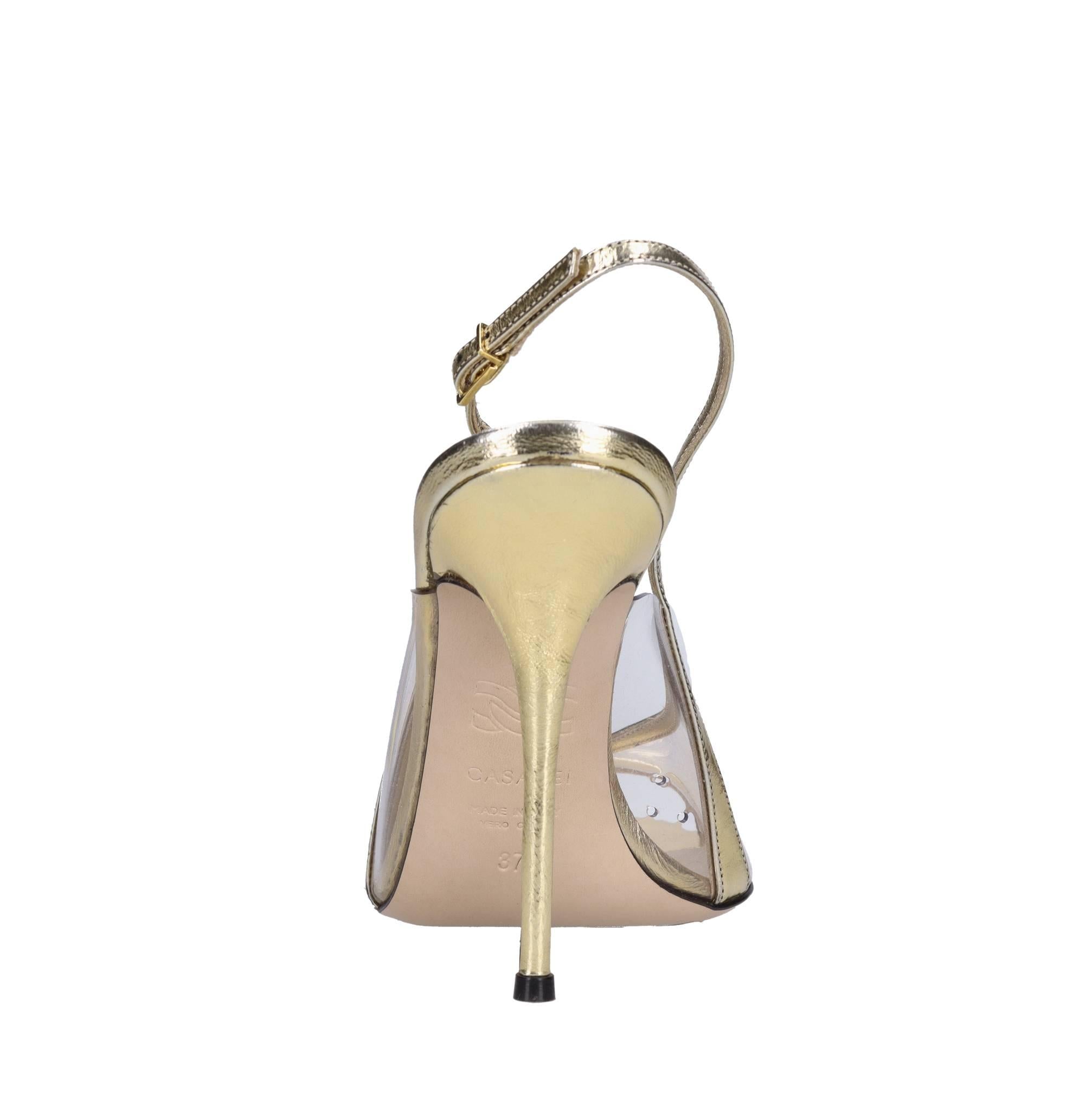 Sandali in pelle e plexy 