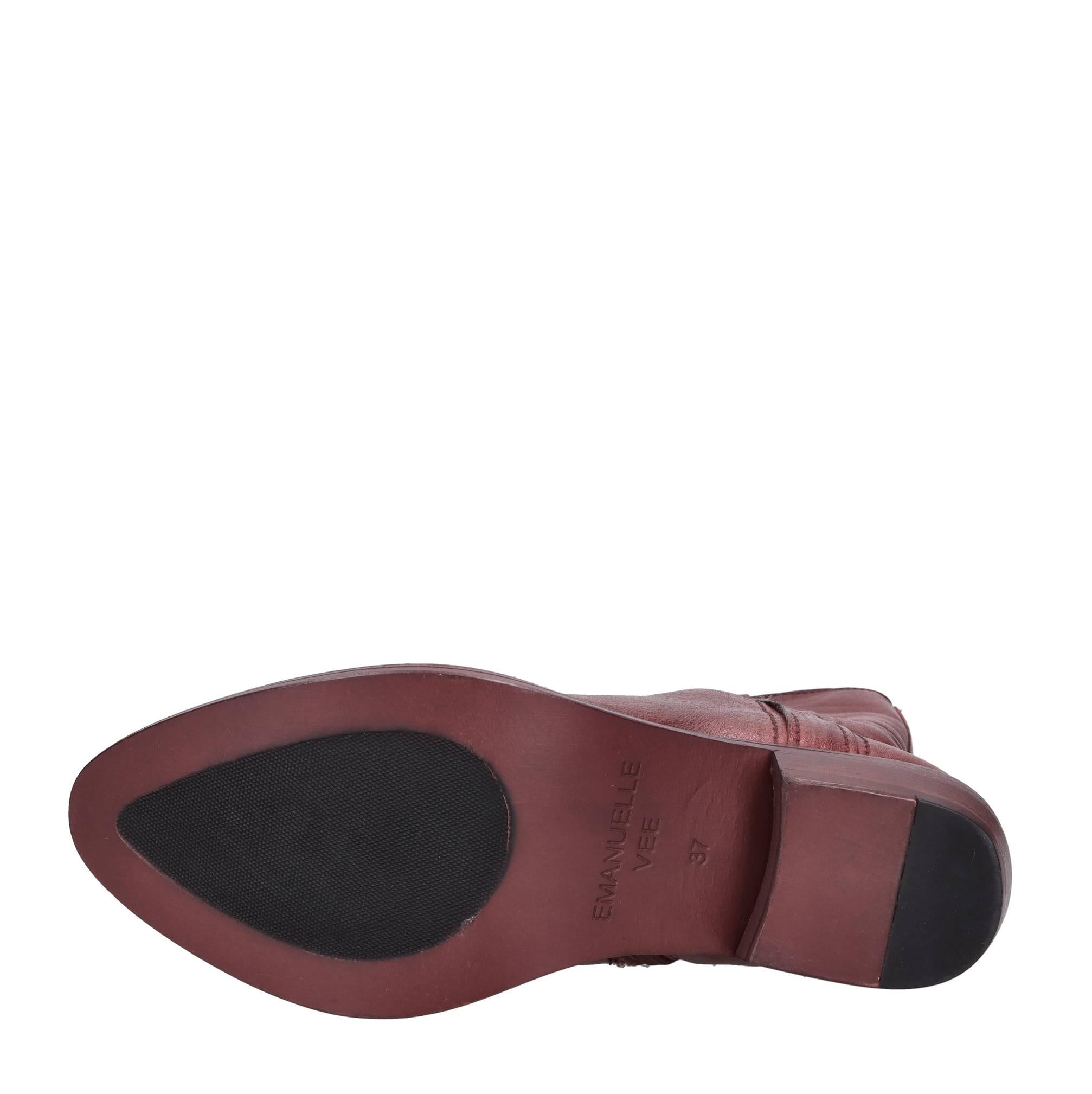 Stivaletti texani in pelle 