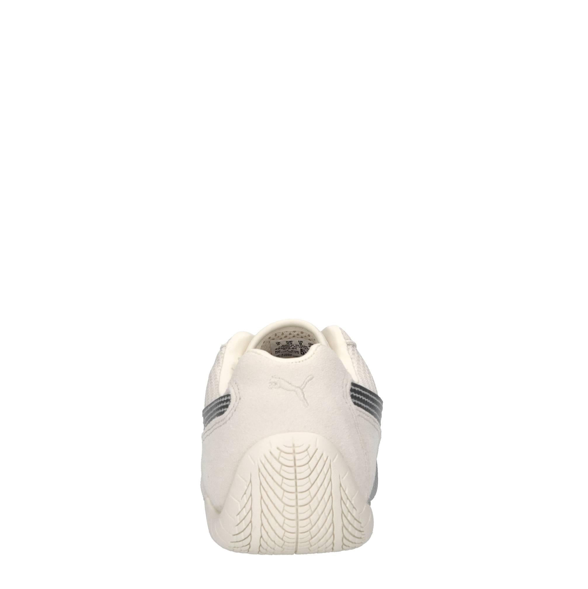 Sneakers in pelle, camoscio e tessuto 